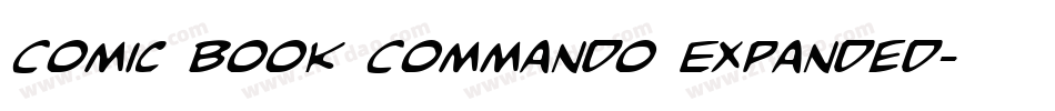 Comic Book Commando Expanded字体转换